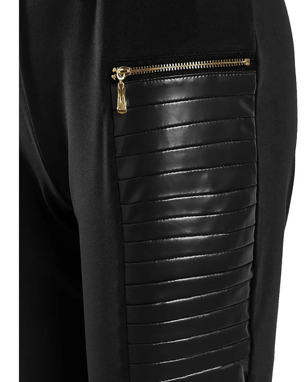High Waist Slim Splice Pencil Pants