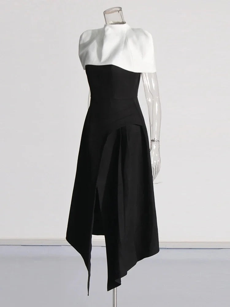 Elegant Slim Fit Square Neck Dress