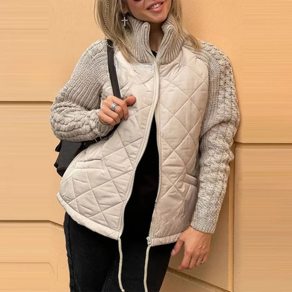 Retro Long Sleeve Zipper Coat