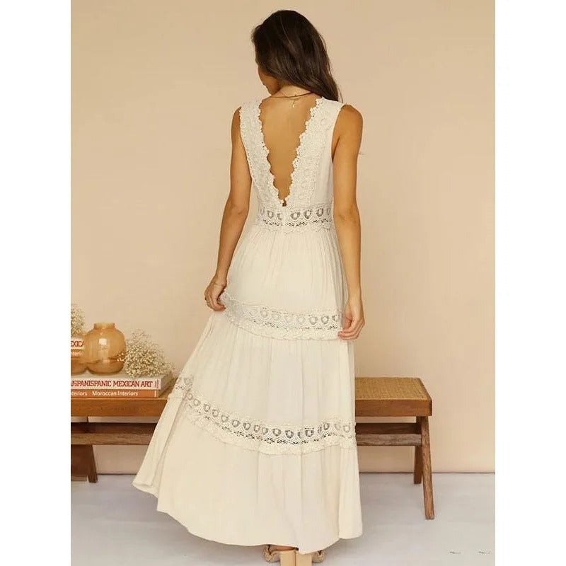 Elegant Lace Bohemian Dress