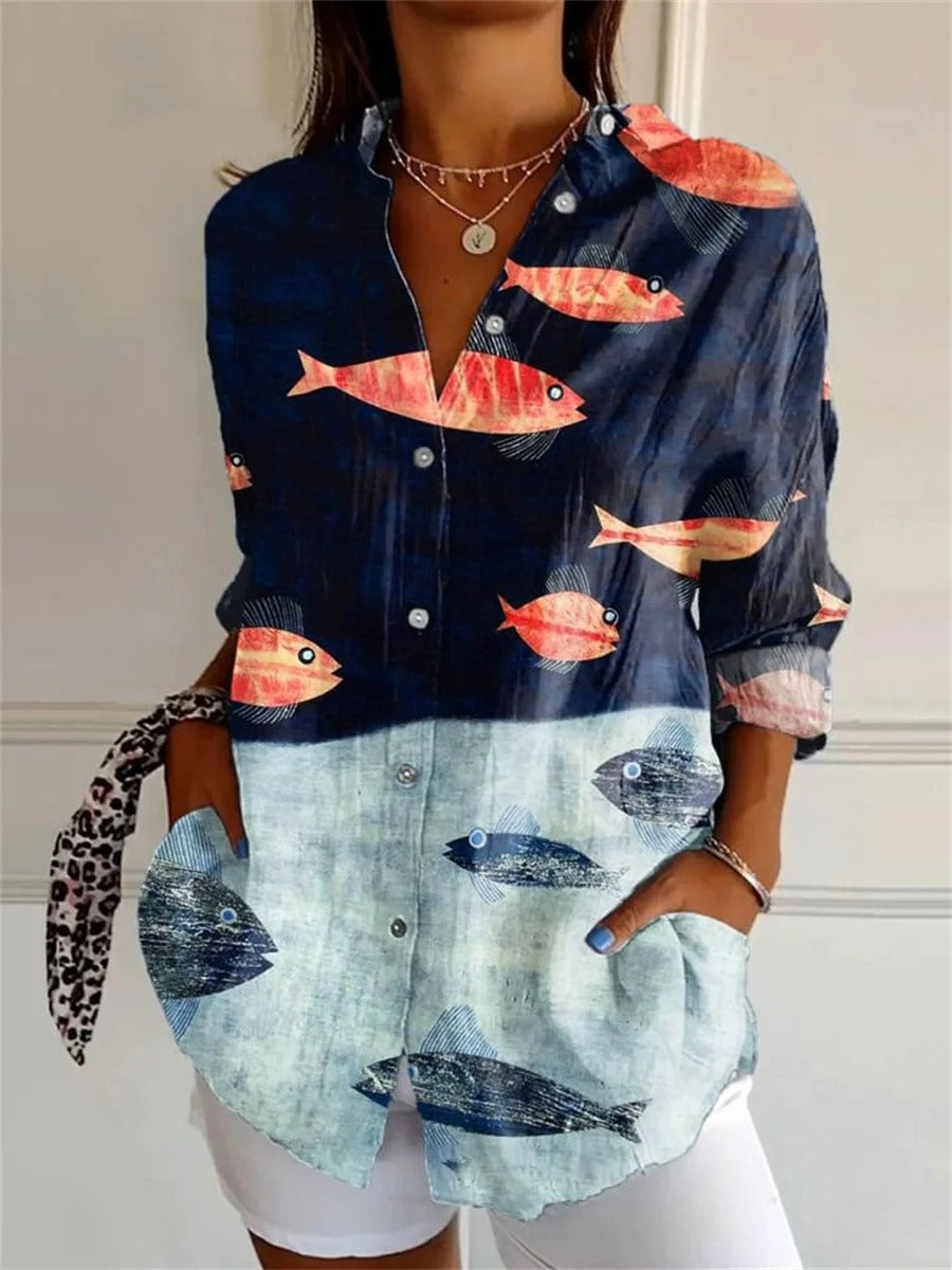 Women's Printed Art Shirt
