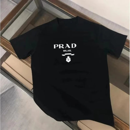 Letter Print Cotton Tee