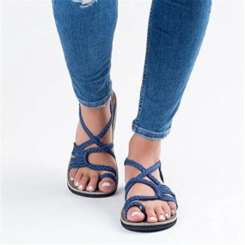 Comfortable Flat Strap Sandals for Women