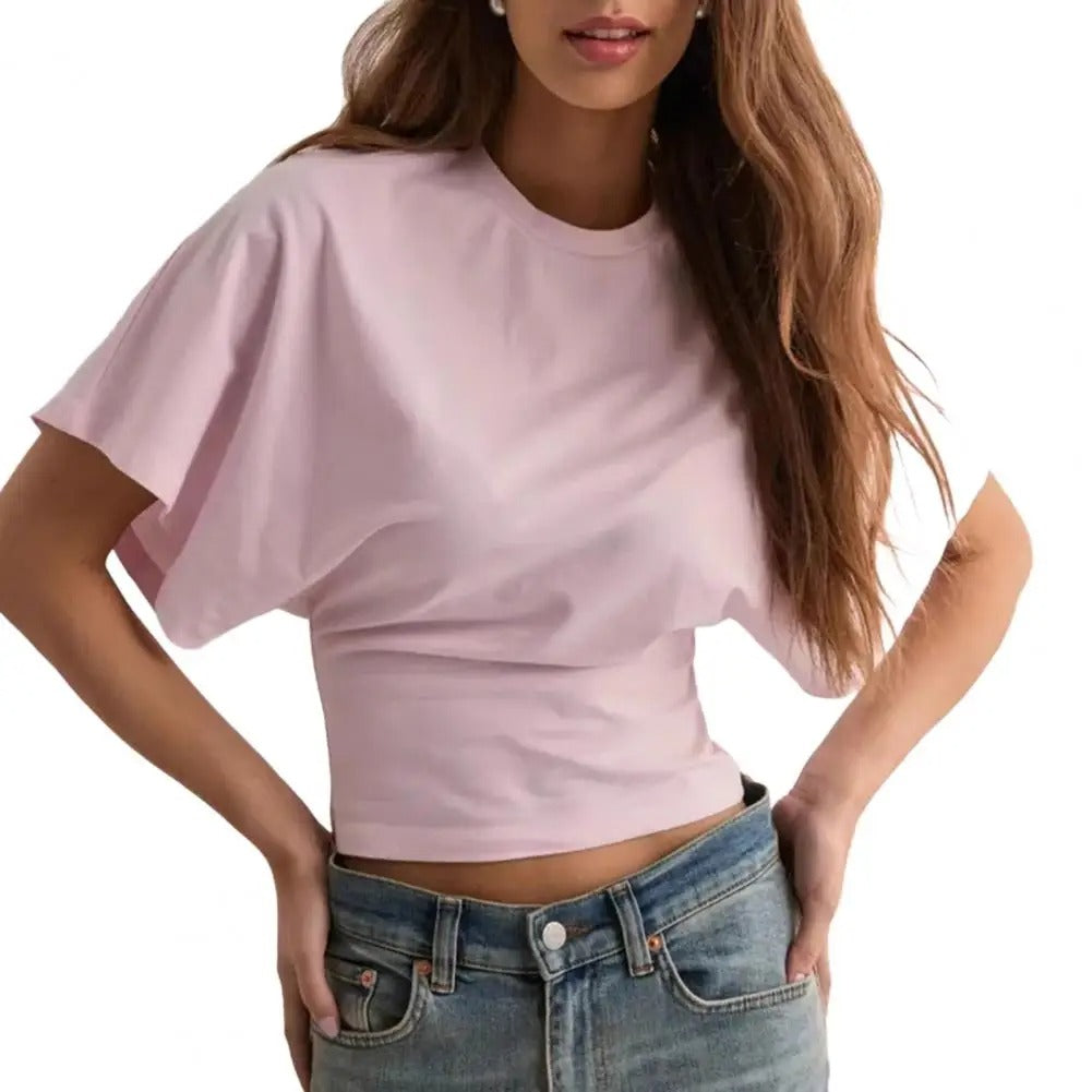 Breathable Solid Color Summer Tee