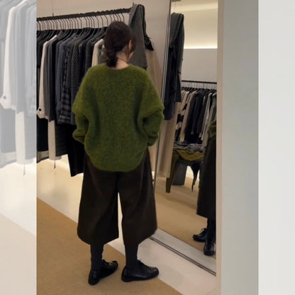 Green High-end Sweater Women