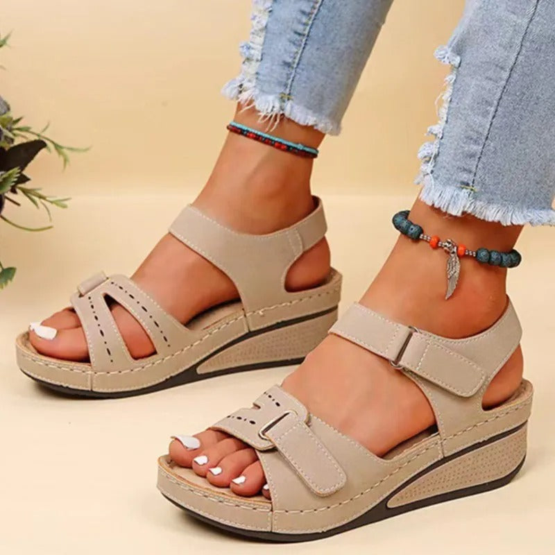 Soft Stride Wedge Sandals