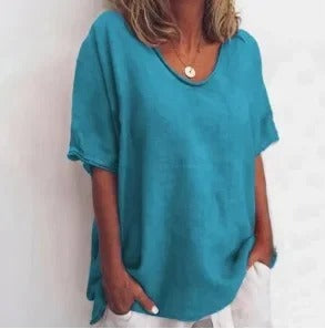 Women's V-neck 3D Print T-shirt