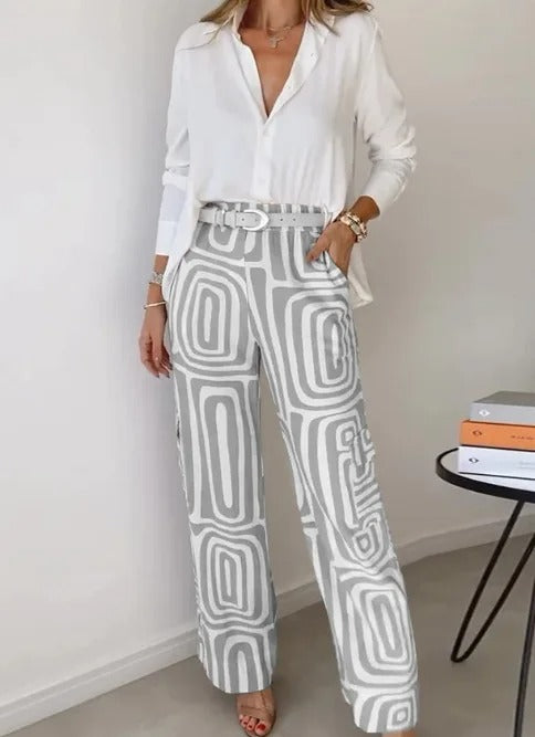 Starlight Bloom Printed Suit Set