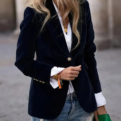 Women's Slim Fit Long Sleeve Formal Jacket