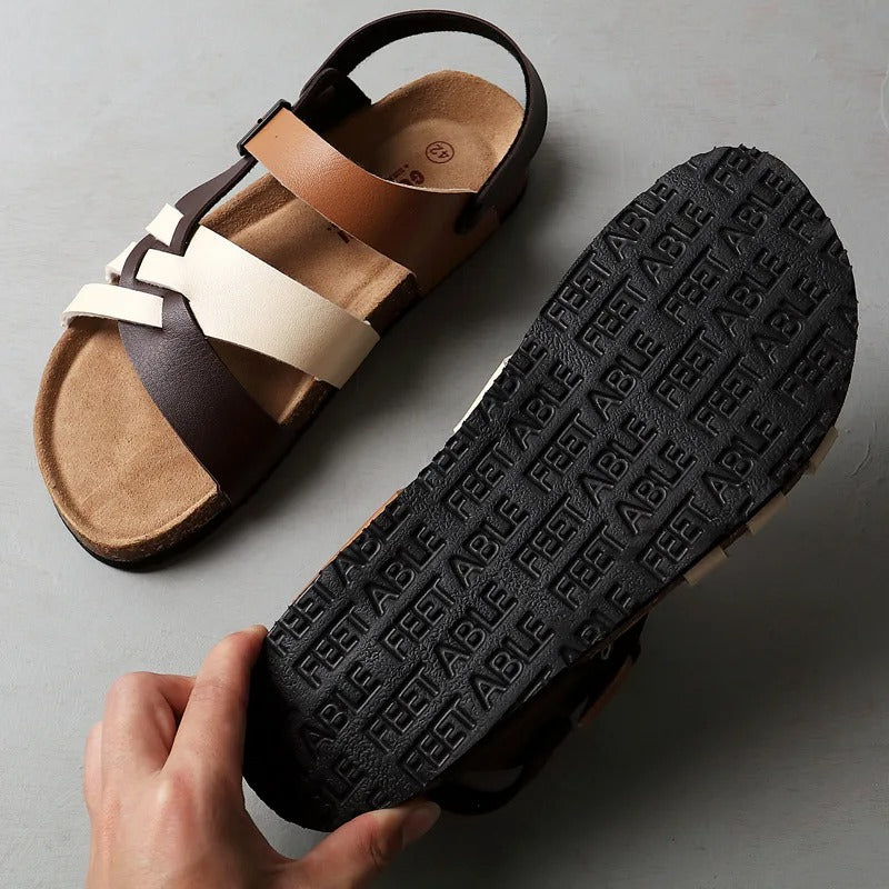 Roman Style Leather Strap Sandals