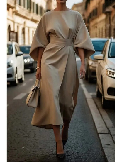 Spring Grace Batwing Maxi Dress