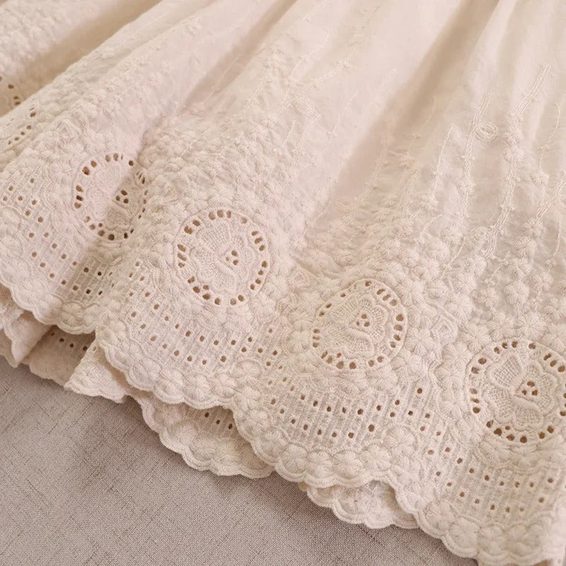 Sweet Mori Girl Embroidered Shorts
