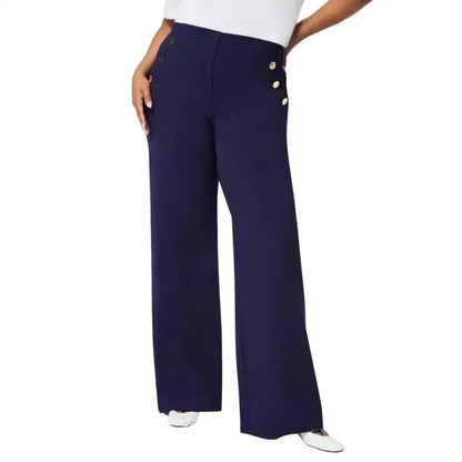 Sophisticated Slim Fit Wide Leg Pants