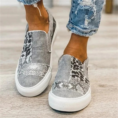 Leopard Canvas Spring Flats