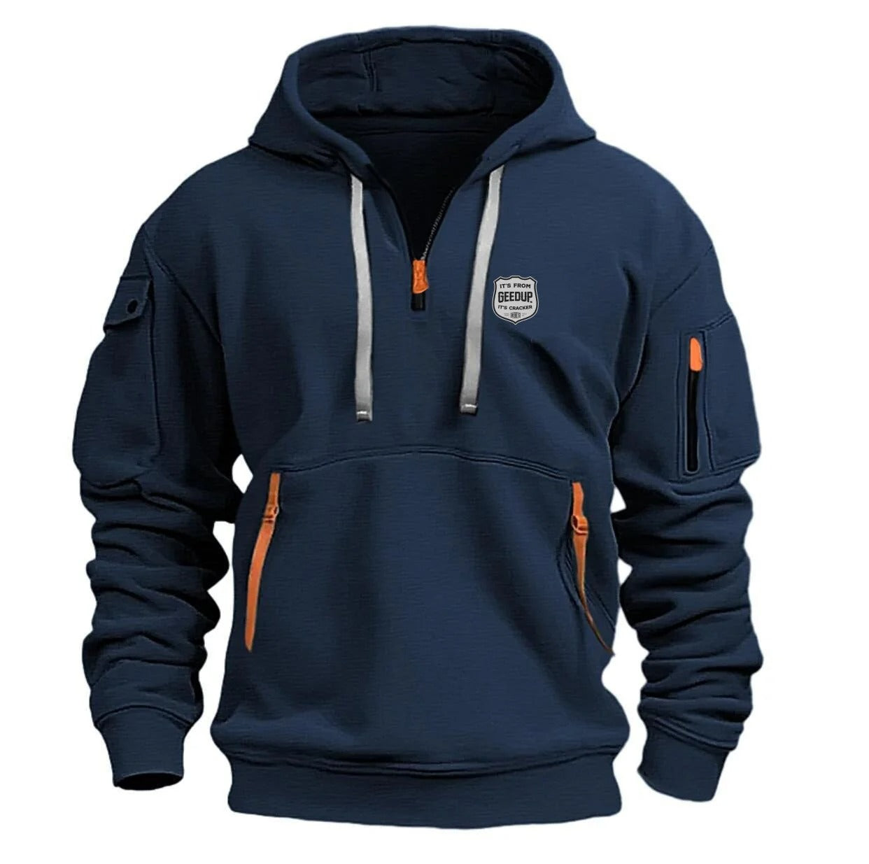 Urban Edge Zipper Pocket Hoodie