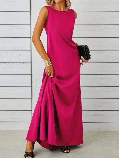 Sophisticated A-Line Long Dress