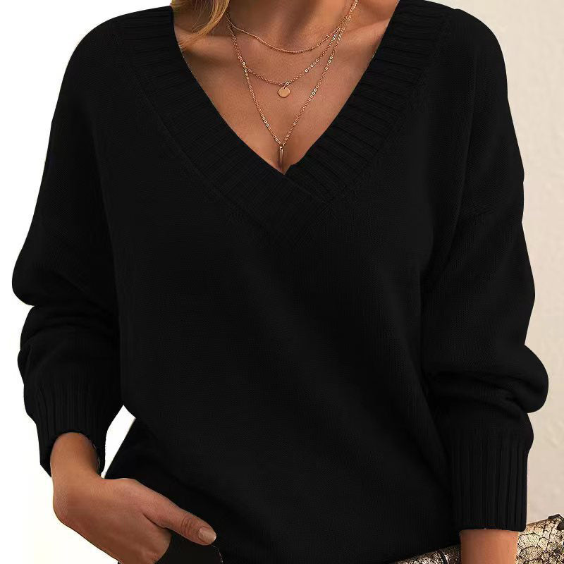 Womens Long Shoulder Sleeve Sweaters