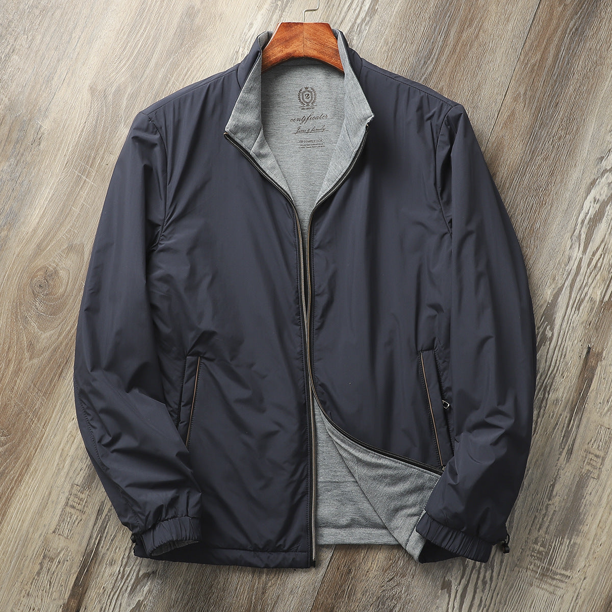 Men's Casual Stand Collar Simple Jacket