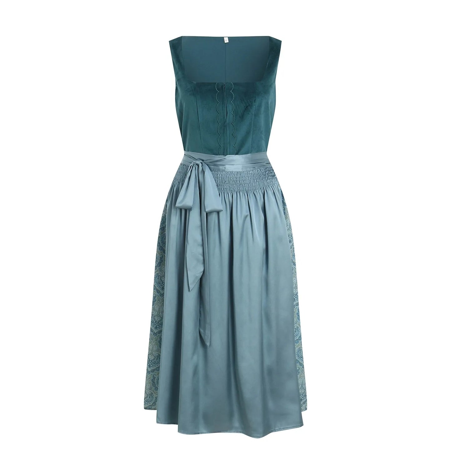 Bavarian Oktoberfest Suede Apron Dress