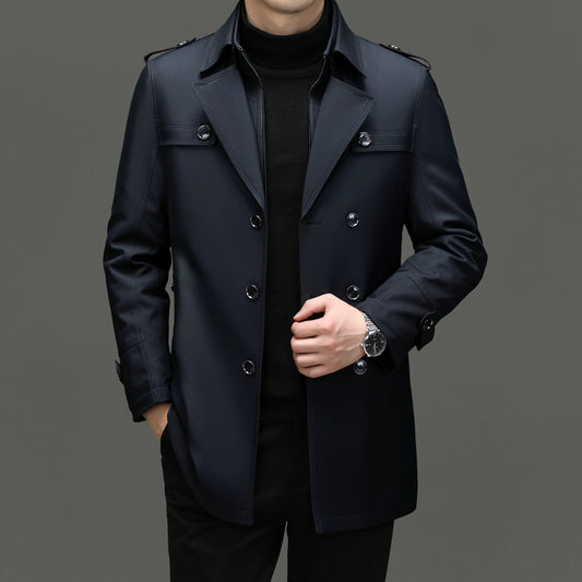 Men's Mid-length Detachable Liner Coat