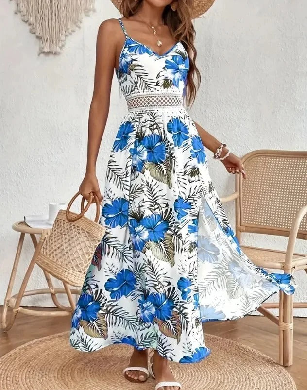 Floral Breeze Boho Vacation Dress
