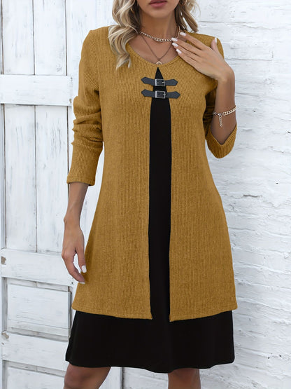 Women's Round-neck Long-sleeved Sweater