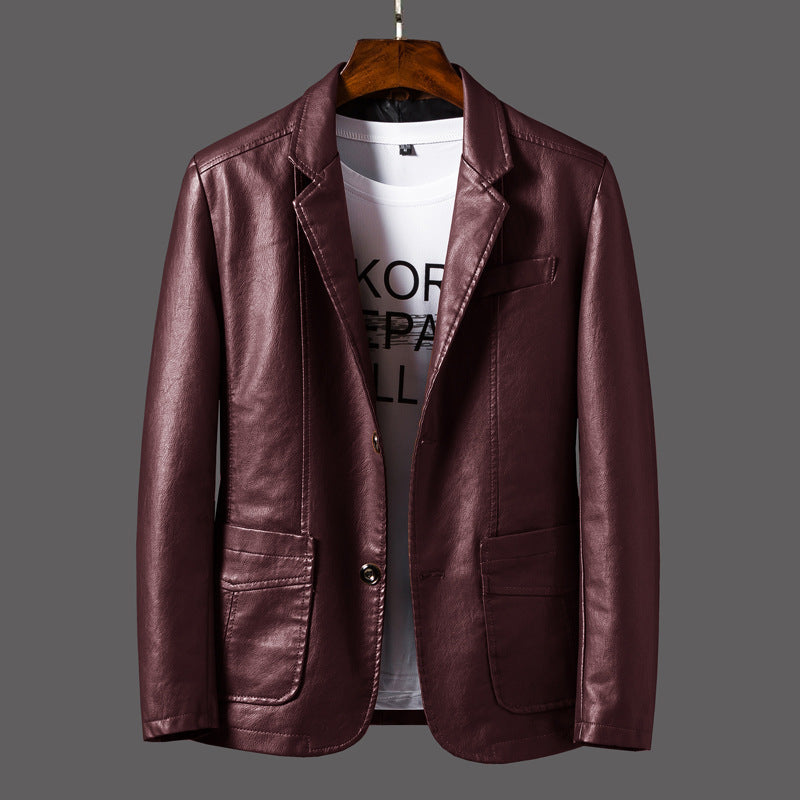 Men's Leather Jacket Coat