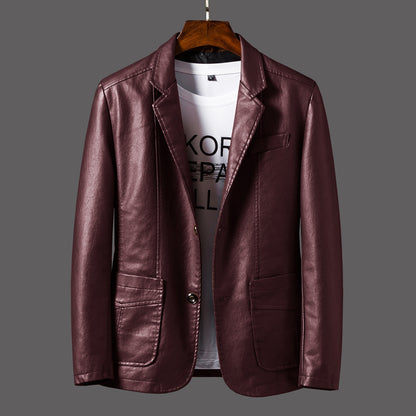 Men's Leather Jacket Coat