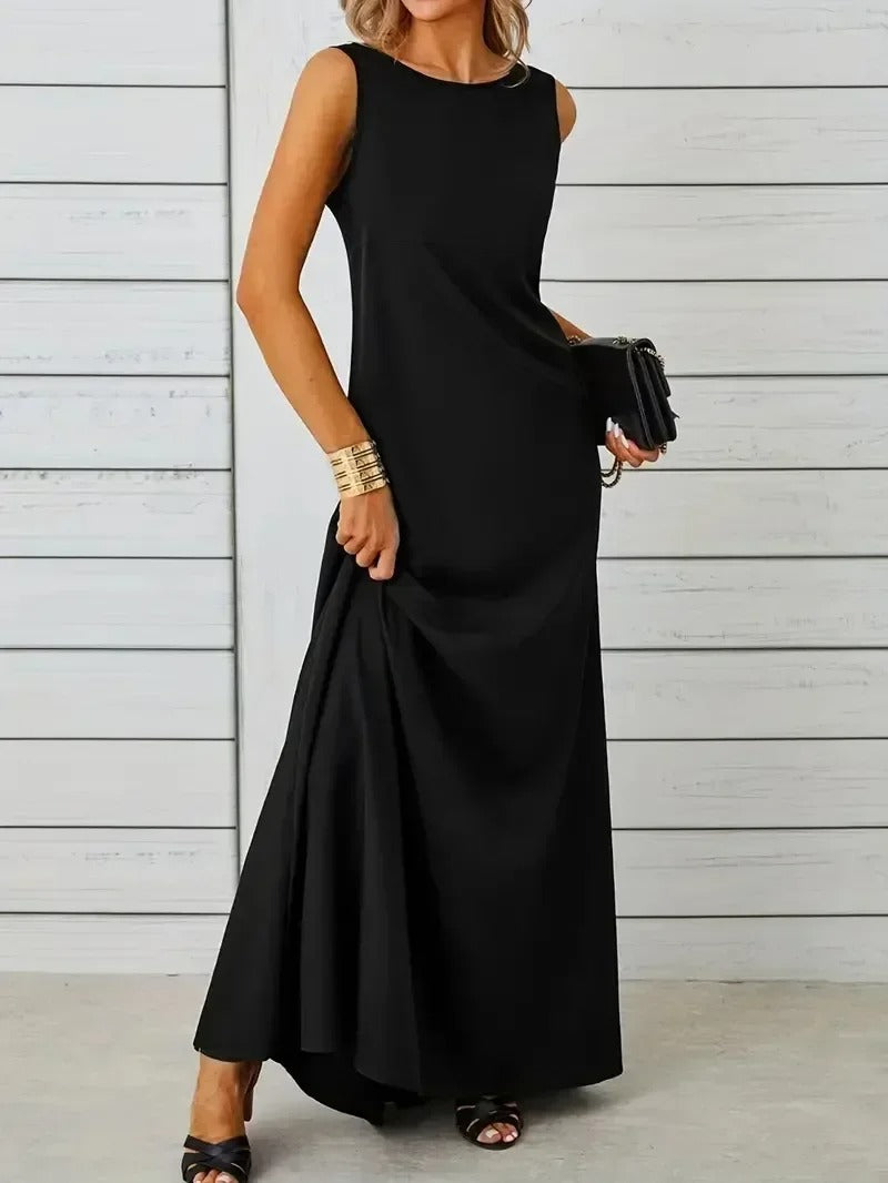 Sophisticated A-Line Long Dress
