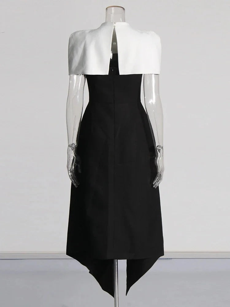 Elegant Slim Fit Square Neck Dress