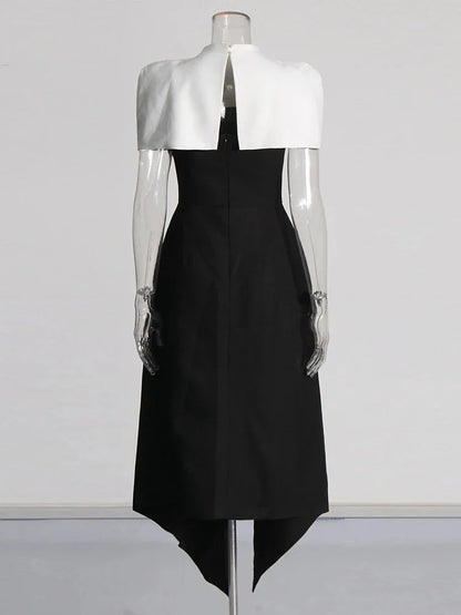 Elegant Slim Fit Square Neck Dress