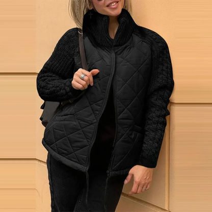 Retro Long Sleeve Zipper Coat