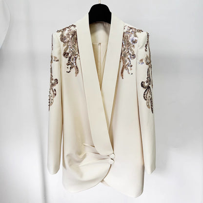 Women’s Heavy Industry Beaded Diamond Collar Dress