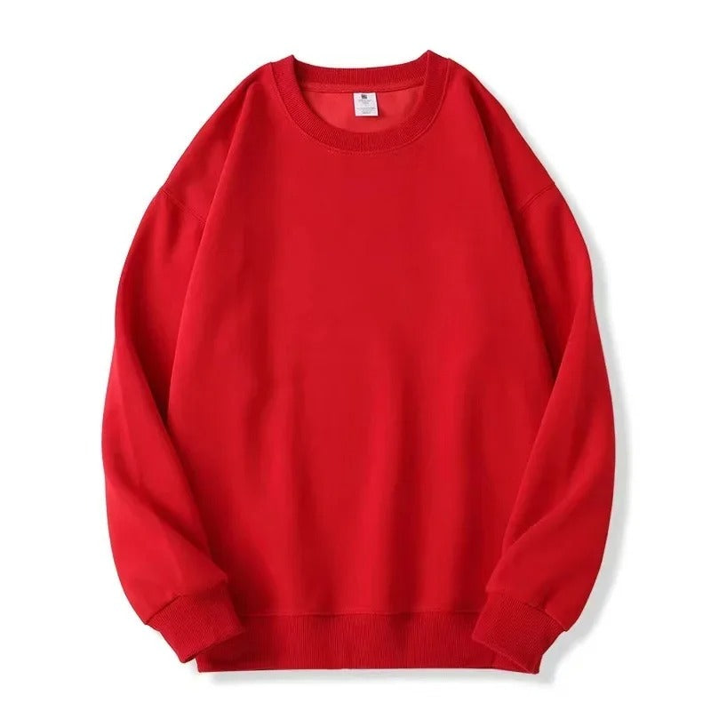 Casual Loose Fit Round Neck Sweatshirt