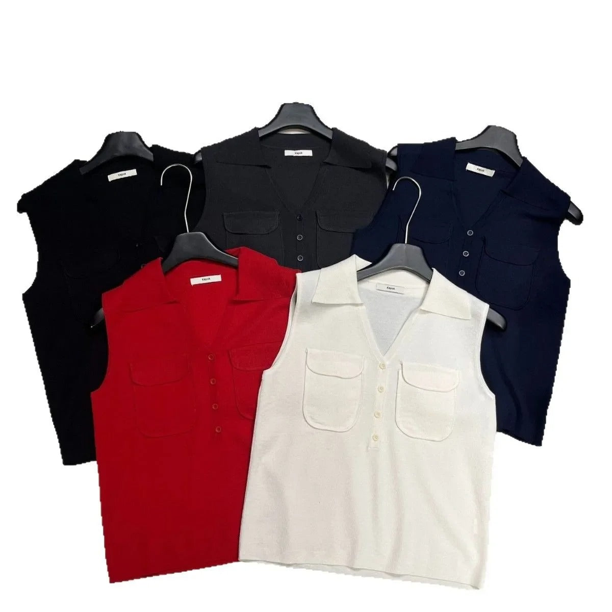 Breeze Layer Linen Vest Tops