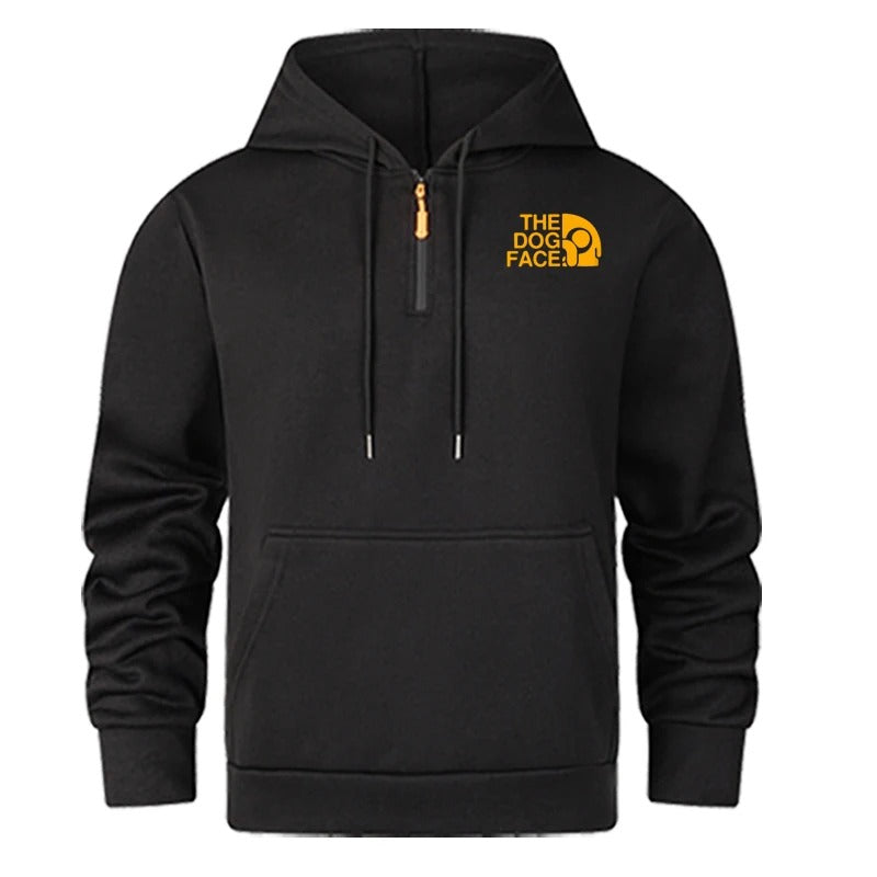 Men's Semi Zipper Casual Hoodie