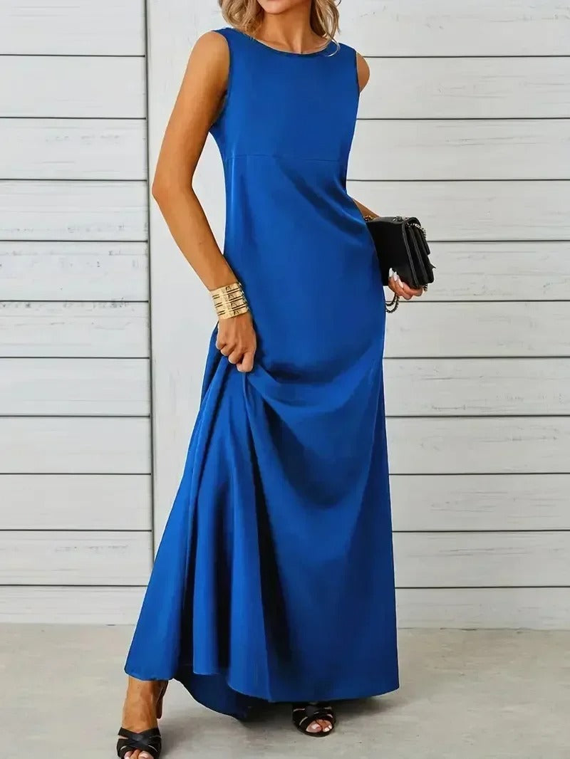 Sophisticated A-Line Long Dress