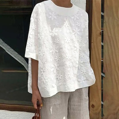 Youthful Lace Embroidered Sleeveless Top