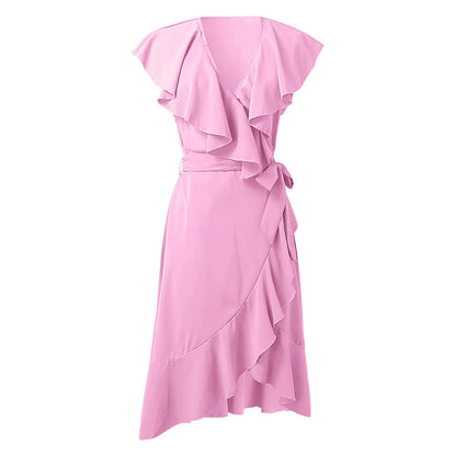 Boho Elegance Ruffle Dress