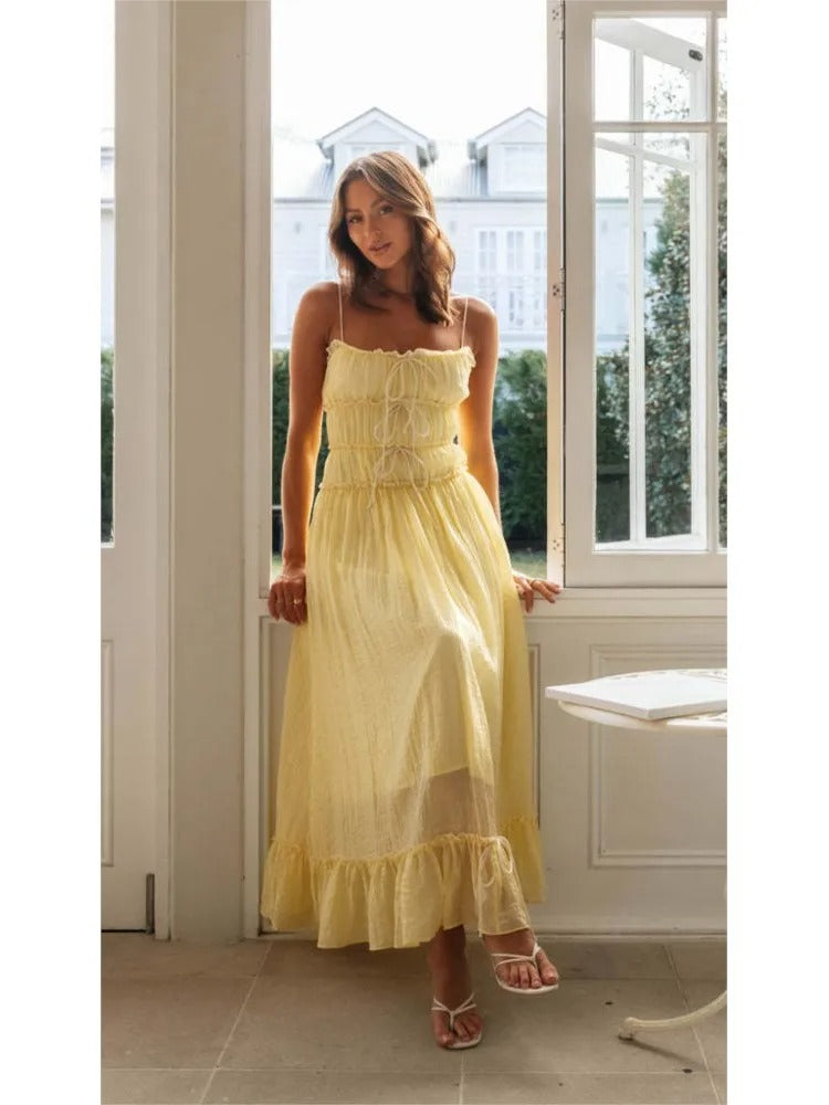 Elegant Slash Neck Holiday Maxi Dress