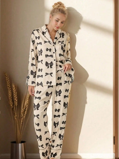 Cozy Charm Women's Printed Pajama Set