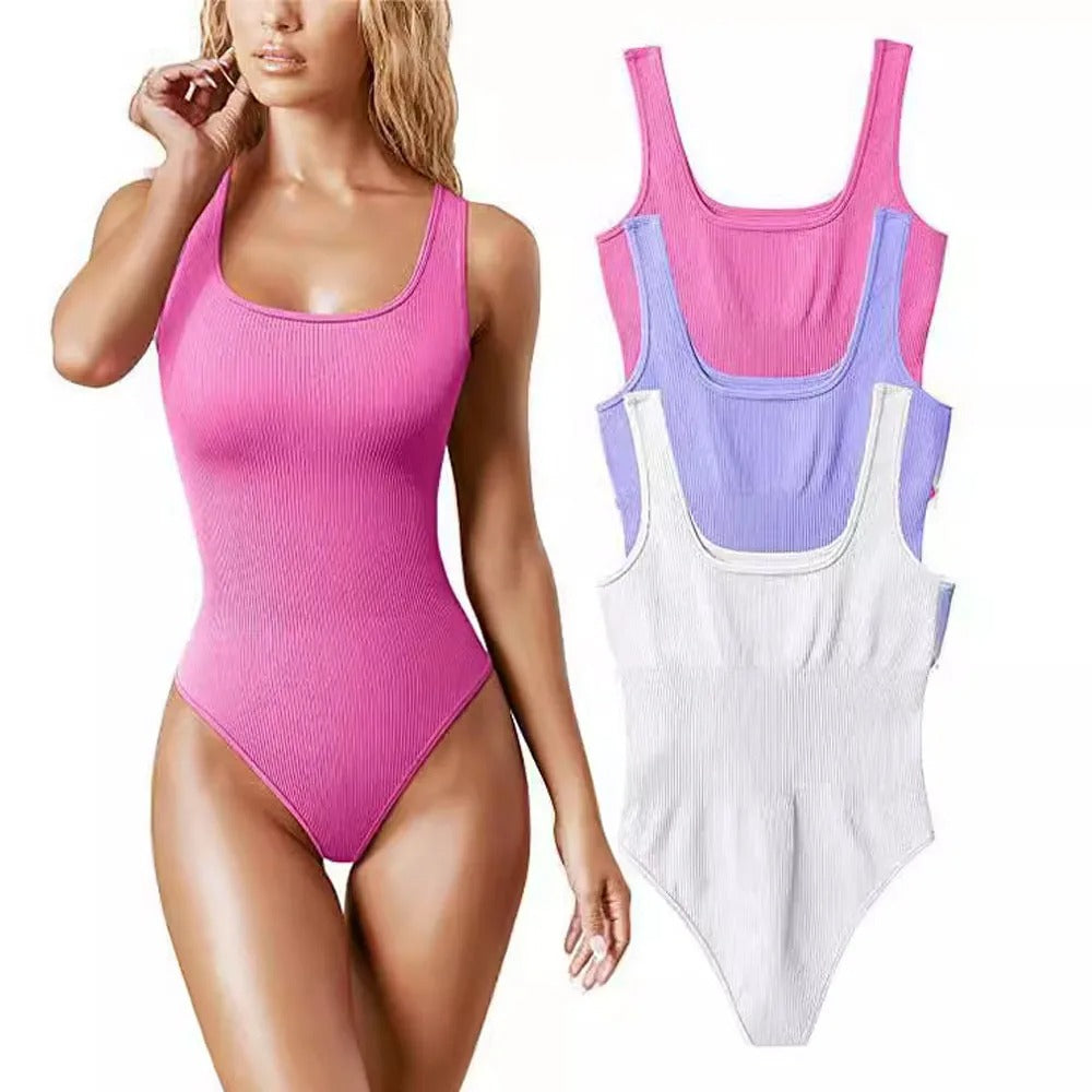 GlowFit U-Collar Slim Bodysuit