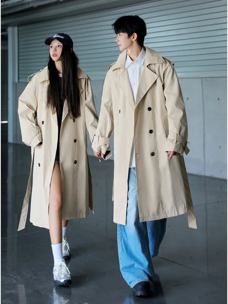 Brit Chic Men's Knee-Length Overcoat