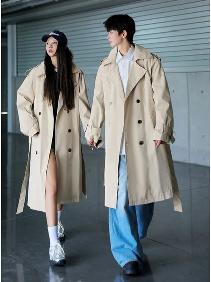 Brit Chic Men's Knee-Length Overcoat