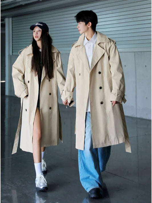 Brit Chic Men's Knee-Length Overcoat