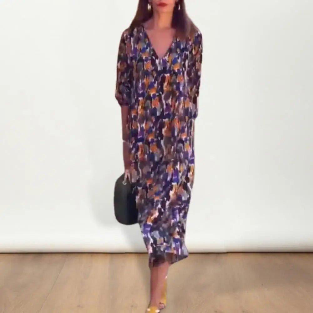 Vintage Grace Puff Sleeve Dress