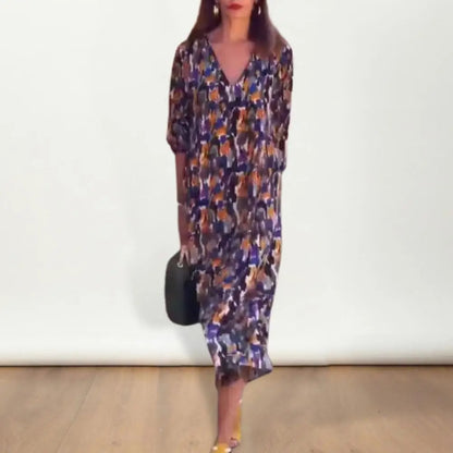 Vintage Grace Puff Sleeve Dress