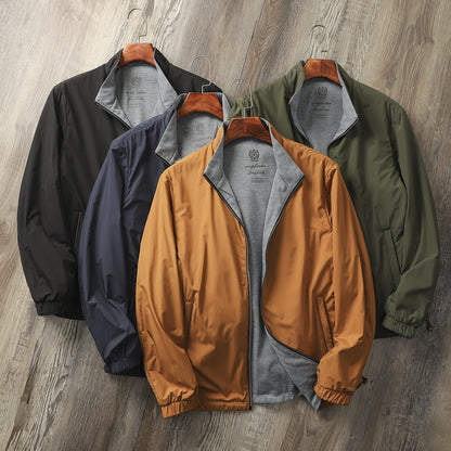 Men's Casual Stand Collar Simple Jacket
