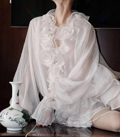 Women's Casual Ruffle Mini Dress