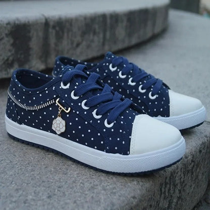 Breezy Mesh Denim Flats